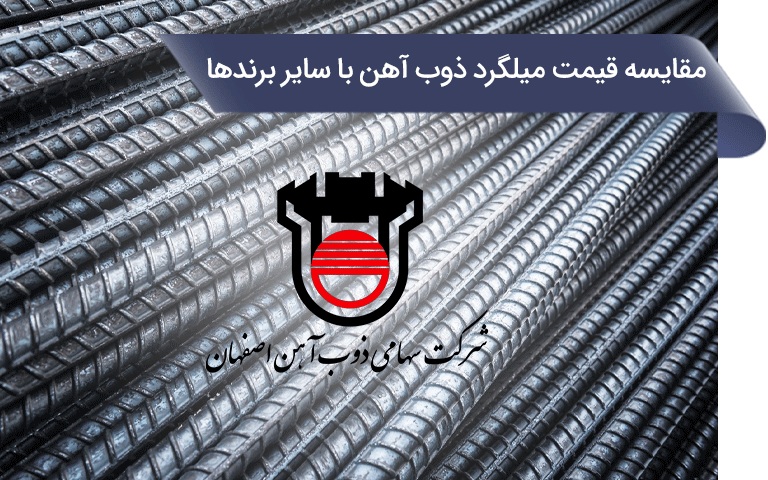 بررسی و مقایسه قیمت میلگرد ذوب آهن با سایر برندها