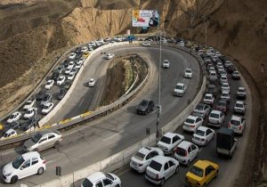جاده چالوس از ظهر امروز یک‌طرفه می‌شود